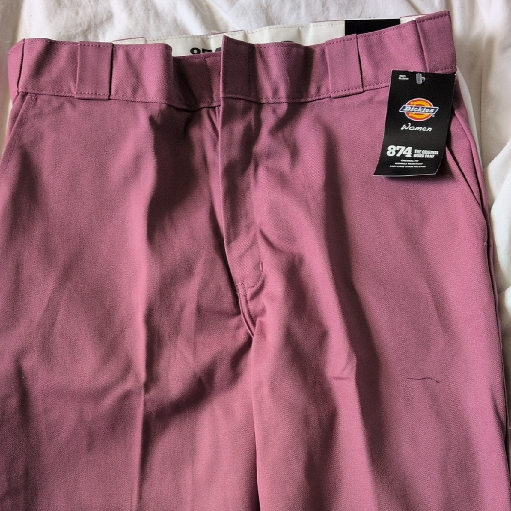 Dickies Women's Straight Leg Pants in Dusty Rose